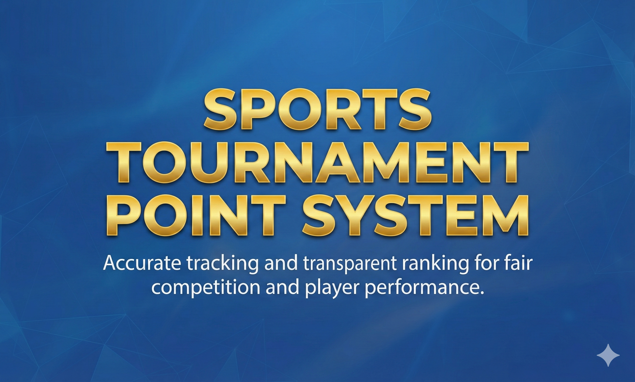 Sports Tournament System
